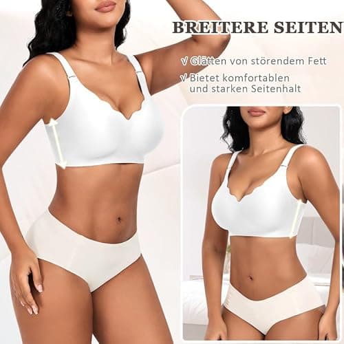 Detalle 2 de Jiuday BH ohne Bügel Nahtlos Gepolstert 🎀