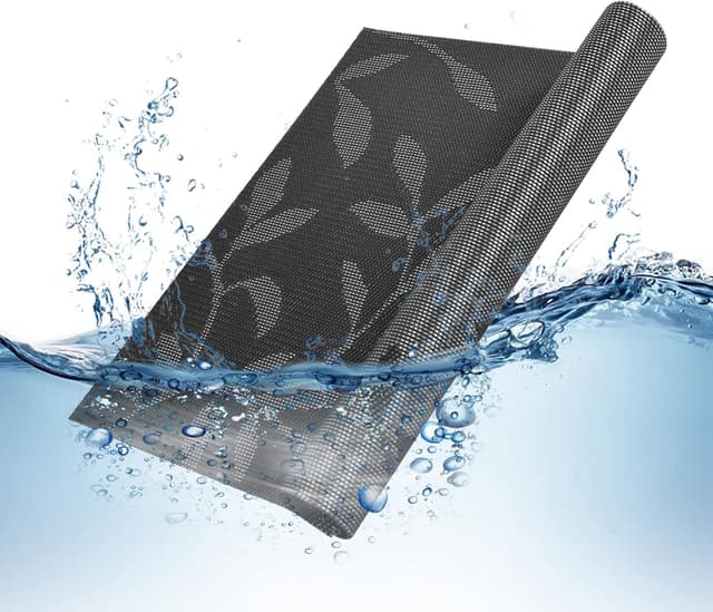 Thumbnail 3 de Miorkly Placemats and Coasters Sets of 6 Weaving Black Leaf