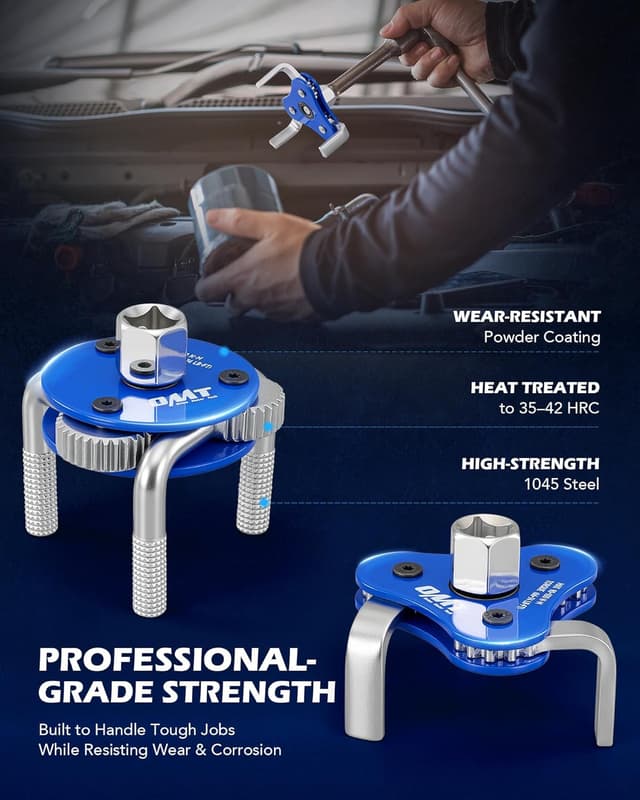 Thumbnail 6 de Orion Motor Tech 2pc Adjustable Oil Filter Wrench Set (2.5–4 & 2.7–5.1 in, 1/2 & 3/8 in drive)