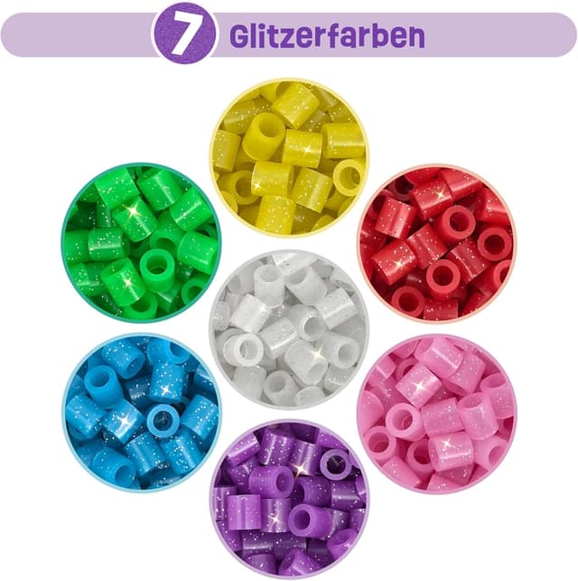 Thumbnail 4 de Smowo® Glitzer Bügelperlen 1000 Stück 🎨