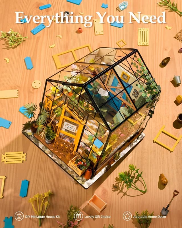 Thumbnail 6 de rowood Mini Maison Fleurie 20 cm 🏡