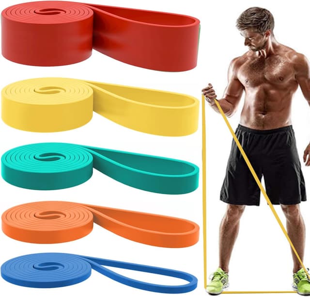Thumbnail 6 de Resistance Bands Set 5 Levels 5โ125 lbs ๐