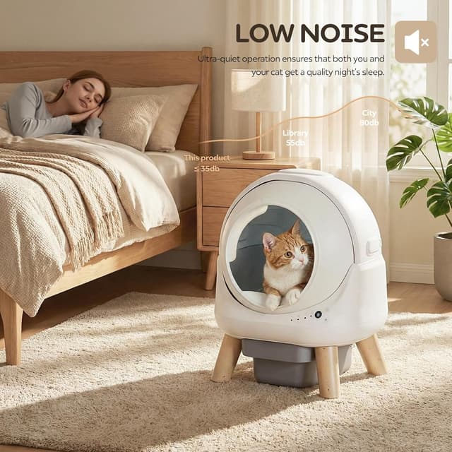 Thumbnail 4 de Self-Cleaning Cat Litter Box 12-inch Entrance