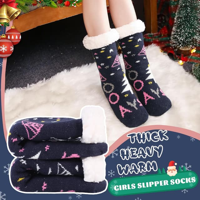 Detalle 2 de HERYEBING Kindersocken Winter 3 Größen