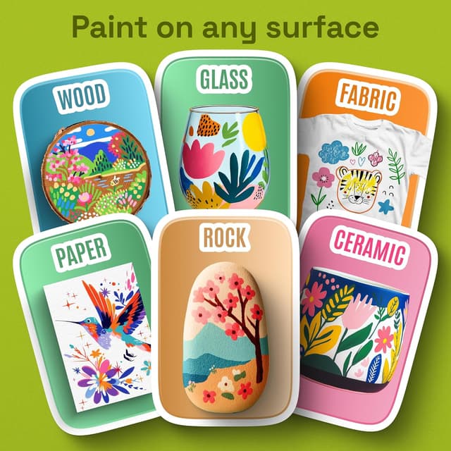 Thumbnail 3 de ARTISTRO 24 Acrylic Paint Markers 2‑Tip 🎨