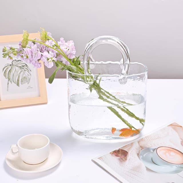 Thumbnail 4 de Yorkmills Glass Purse Vase 11.4in