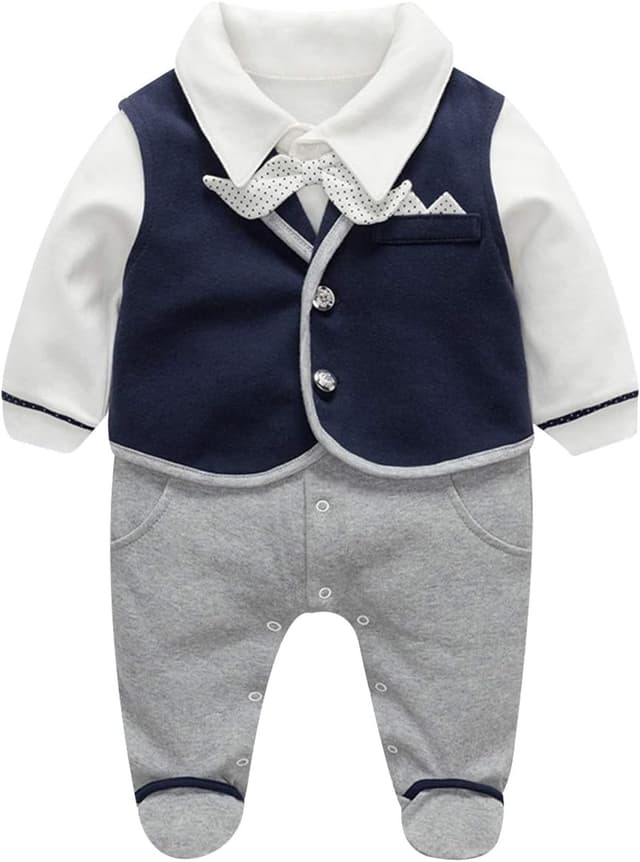 Detalle de FamukaBaby Boys Romper One-Piece Suit