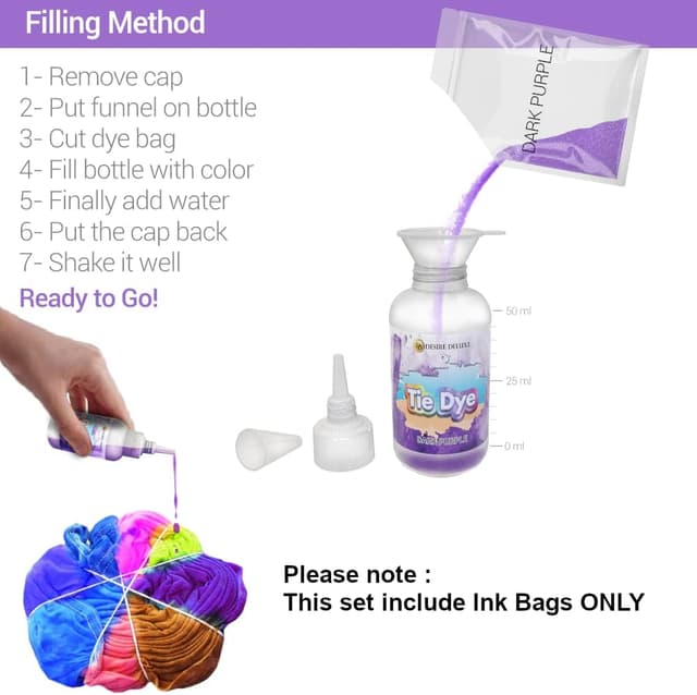 Detalle de Desire Deluxe Tie-Dye Ink 5 couleurs 🎨