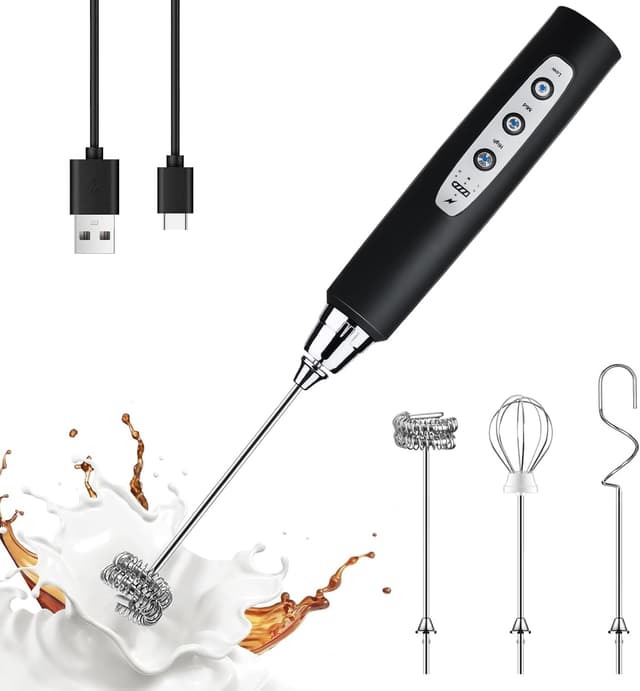 Imagen de YUSWKO Handheld Milk Frother 1500mAh 🥛 en OfertitasTOP