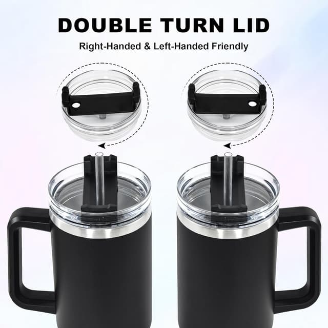 Detalle de FECBK 40oz insulated tumbler 1.2L, leak proof