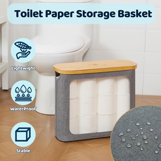 Thumbnail 3 de ROSOS Toilet Paper Storage Basket 12 Rolls