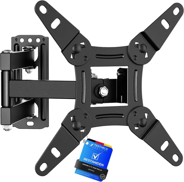 Detalle de GRIFEMA GB1008-2 TV Wall Bracket (13–43 inch) – Swivel, Tilt & Extendable Mount up to 20KG, Max VESA 200×200mm