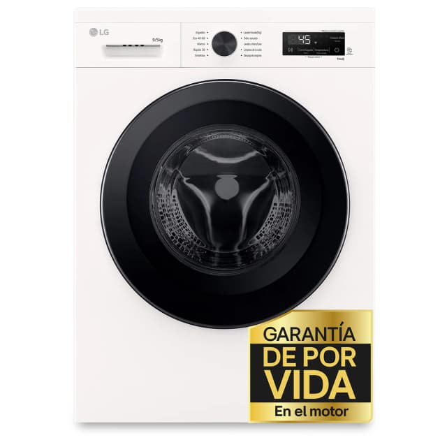 Detalle de LG W4X1095NWK lavadora secadora 9/5 kg 1400 rpm