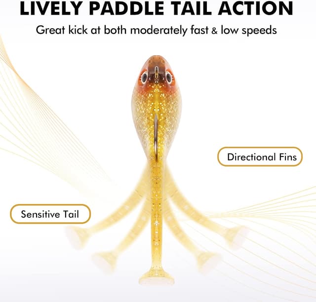 Detalle 1 de TRUSCEND Gummifische Softbait mit Jigkopf