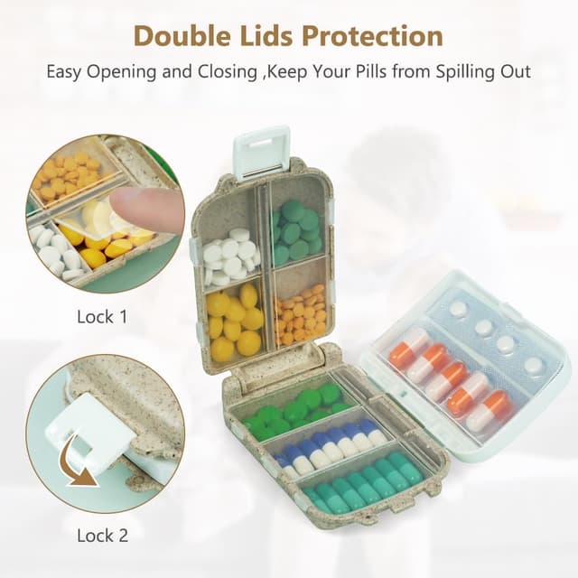 Thumbnail 4 de ACWOO Portapillole 3 strati 8 scomparti