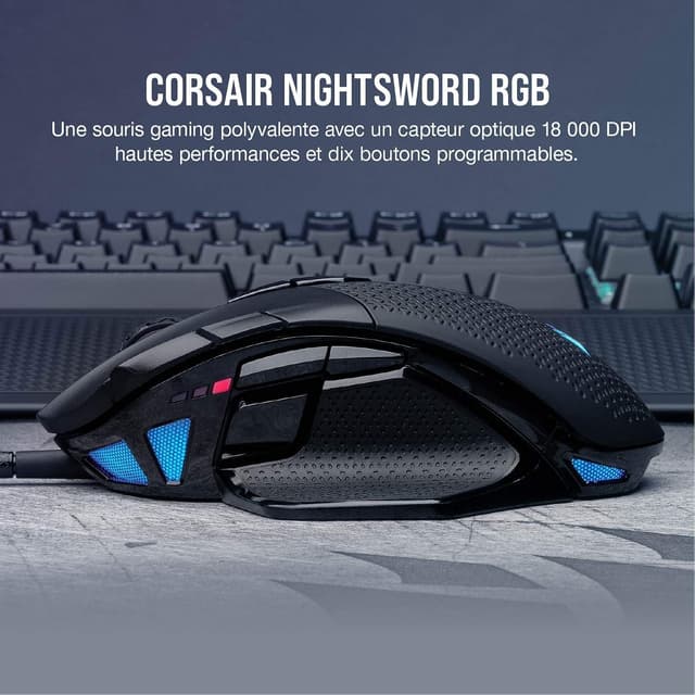 Thumbnail 2 de Corsair Nightsword RGB Souris FPS MOBA Filaires