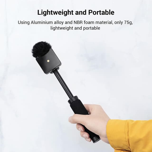 Detalle de SMALLRIG 3182 Adaptateur de poignée de microphone d’interview pour Rode Wireless Go