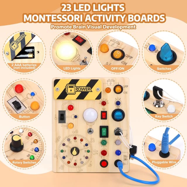 Thumbnail 1 de Konijiwa Busy Board Montessori Activity Board