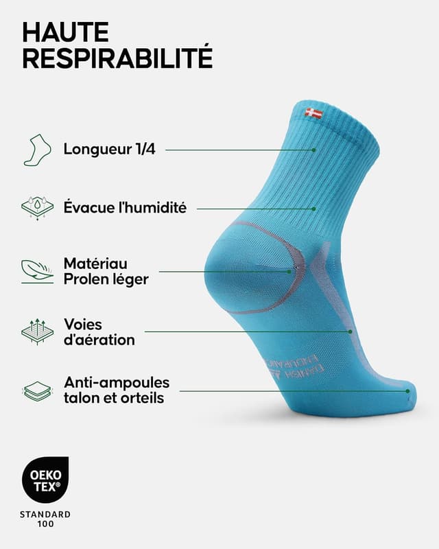 Detalle 2 de DANISH ENDURANCE Chaussettes de sport Mi-Hautes