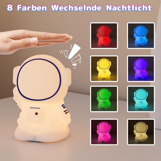 Detalle de K KASONIC Nachtlicht RGB Silikon mit 9 h