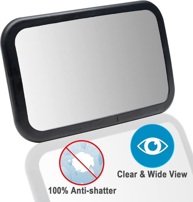 Detalle 2 de Espejo Coche Bebe Grande 360° 30x19 cm