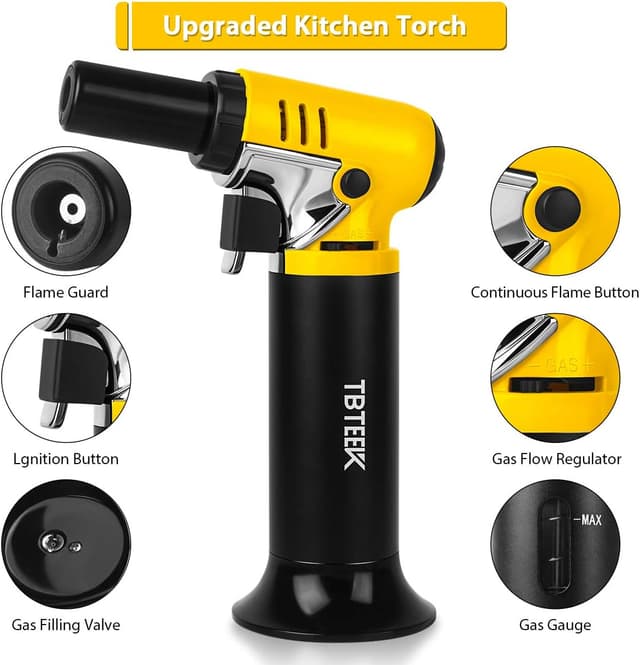 Thumbnail 2 de TBTEEK Kitchen Torch One-Hand Operation