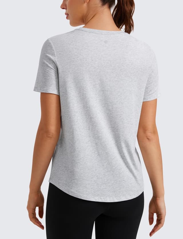 Detalle 2 de CRZ YOGA Camicie a maniche corte in cotone Pima con vestibilità ampia