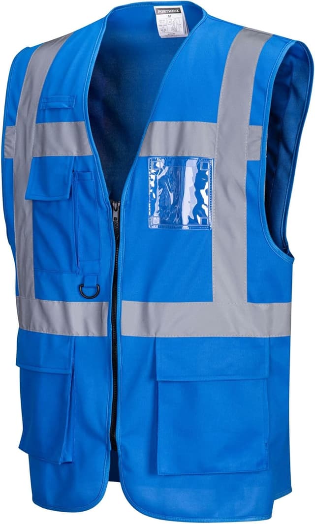 Thumbnail 1 de Portwest F476RBRS Gilet Executive Iona Blu Royal