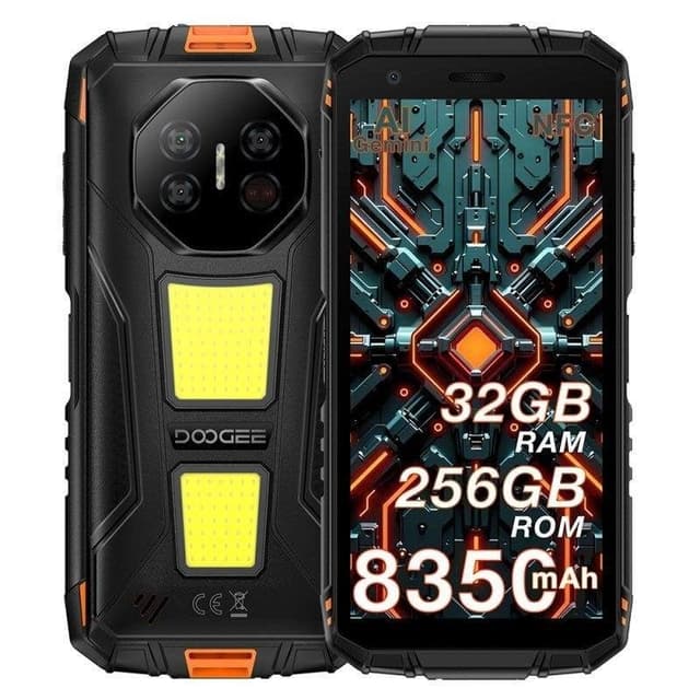 Detalle de Doogee Fire 3 Max 4G Dual SIM 8GB/256GB Naranja con NFC y cámara 48MP