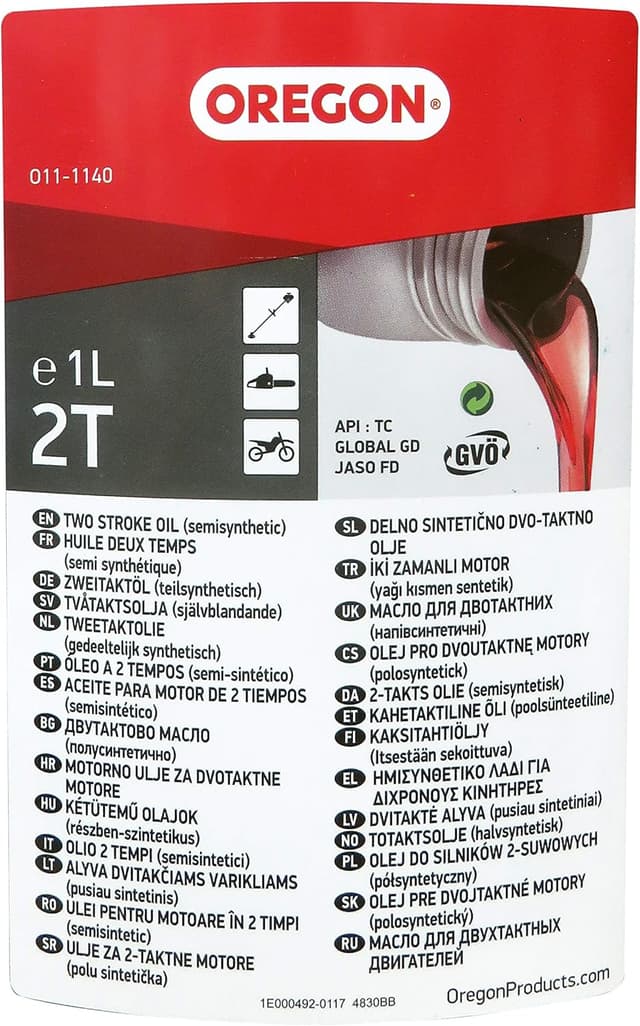 Thumbnail 2 de Oregon halbsynthetisches 2-Takt-Motorenöl 2T (1-Liter-Dosierflasche)