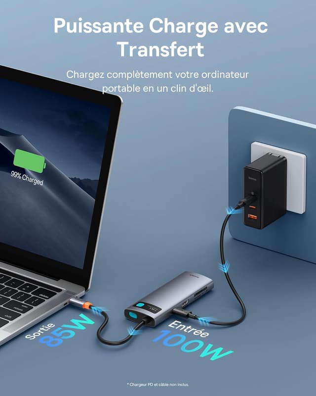 Thumbnail 3 de Baseus Hub USB C 7 en 1 100W