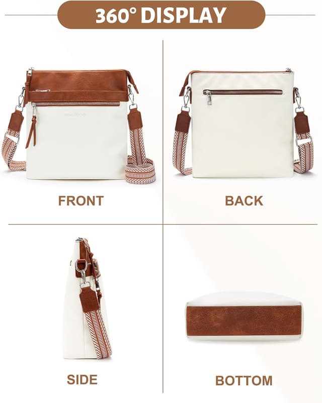 Thumbnail 6 de MOCOCITO vegan leather cross body bag for women with adjustable strap (29*27*7.5cm)