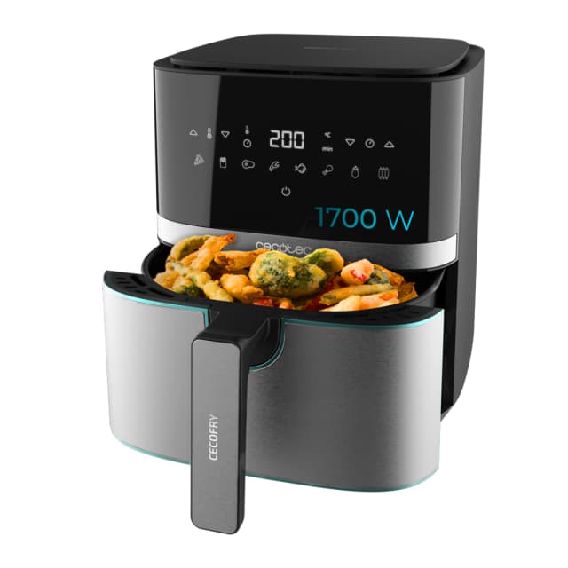 Detalle 2 de Cecotec Cecofry Full Inox Pro 5500 sin aceite de 5,5 L con accesorios