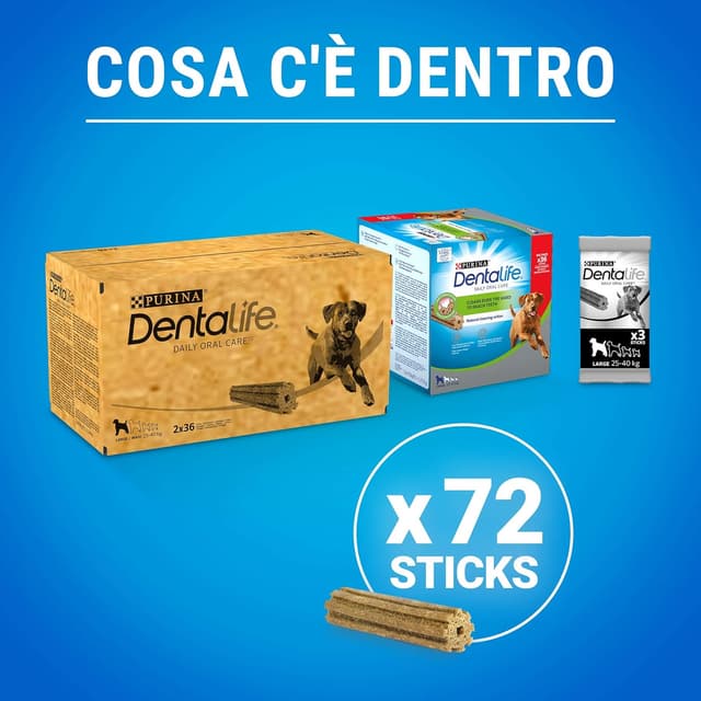 Detalle 2 de Purina DENTALIFE Snack igiene orale 72 sticks