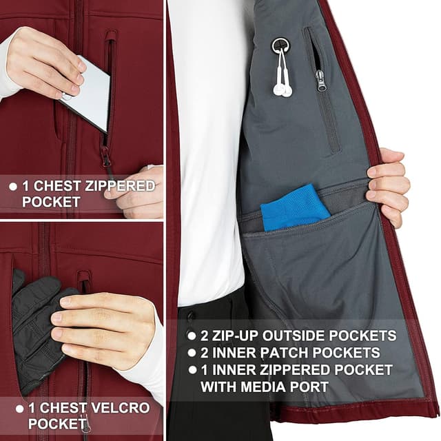 Detalle 1 de Weste für Herren mit Softshell 33.000ft