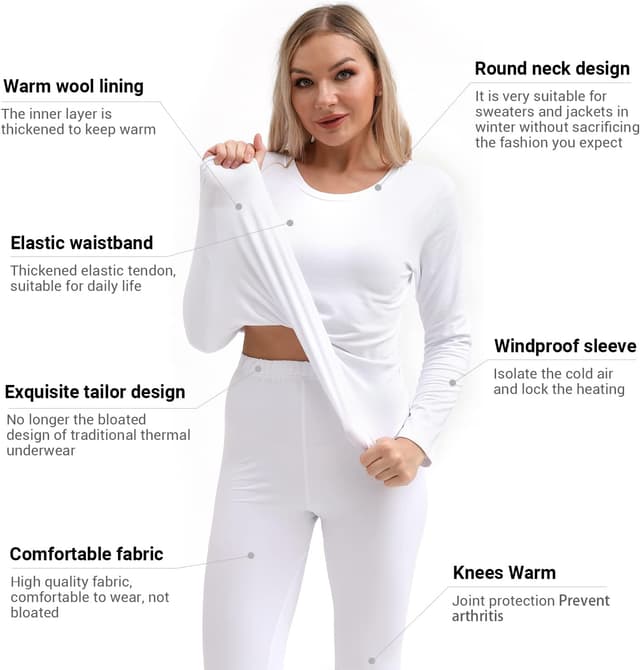 Detalle de PISIQI Thermal Underwear Long Johns Set
