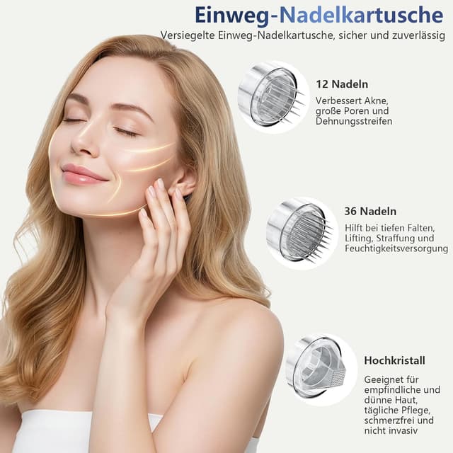 Detalle 2 de Rouclo Microneedling Pen mit LCD Display