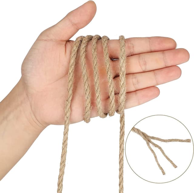 Detalle de Garten Juteschnur 5mm Dicke Natur