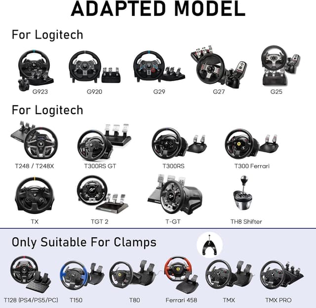 Detalle de DIWANGUS Steering Wheel Stand for Logitech G29/G920