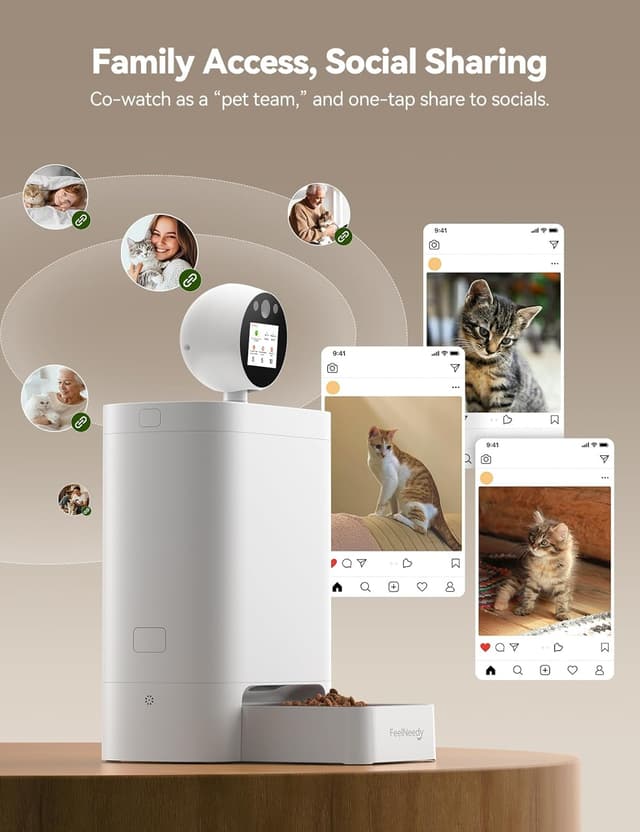 Thumbnail 4 de FEELNEEDY Automatic Cat Feeder 5.5L 🐱