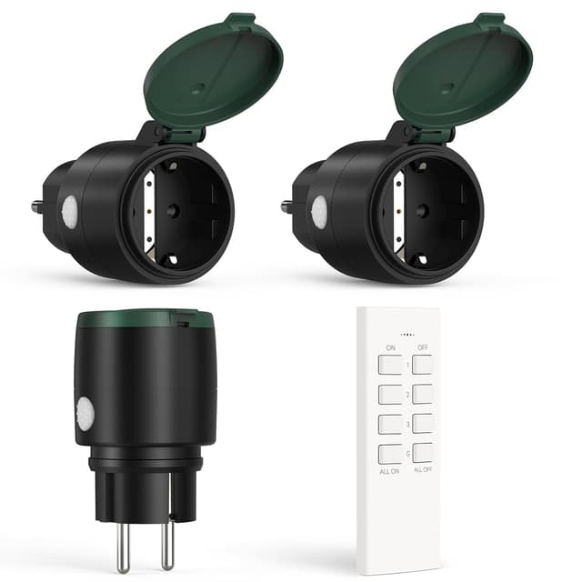 Detalle de TOUCHXEL Pack de 3 Enchufes Inteligentes IP44