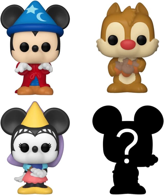 Detalle de Funko Bitty Pop! Disney “Sorcerer Mickey, Dale, Princess Minnie” – mini figura misteriosa 2,2 cm da collezione