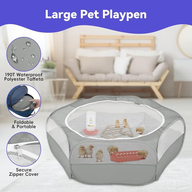 Thumbnail 1 de Pawaboo 5-in-1 Chicken Brooder Box for Chicks 🐔