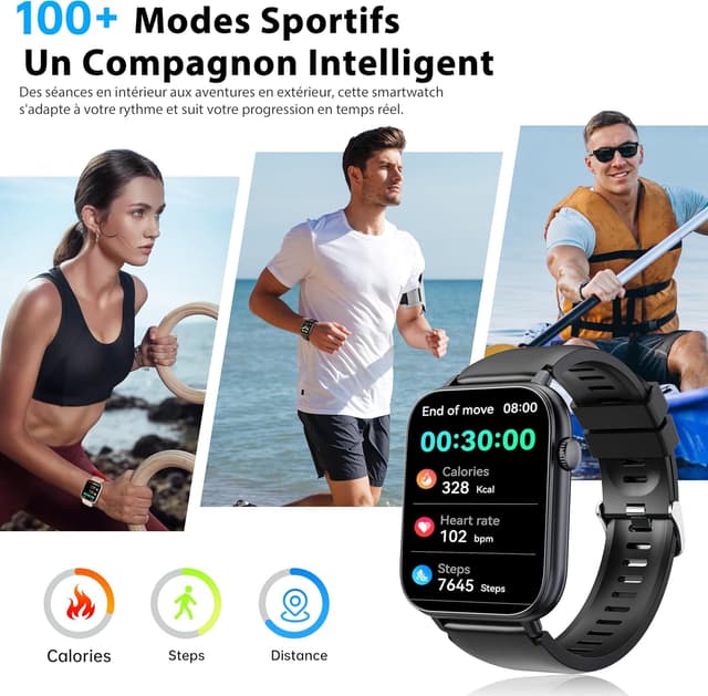 Thumbnail 3 de OUKITEL Montre Connectée 1,83" HD