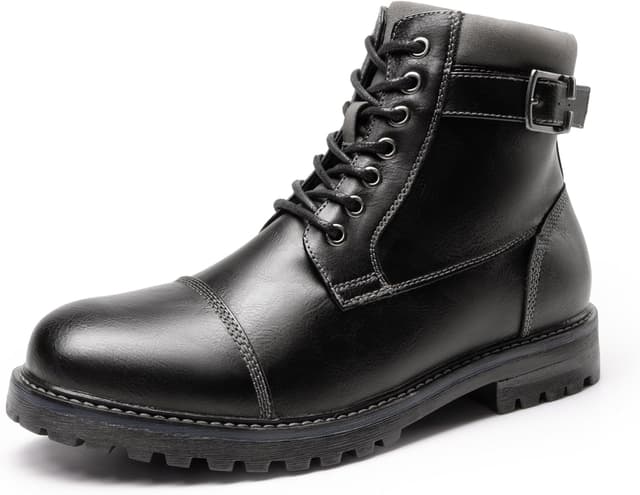 Detalle de Bruno Marc Bottines de moto pour hommes élégantes à fermeture latérale