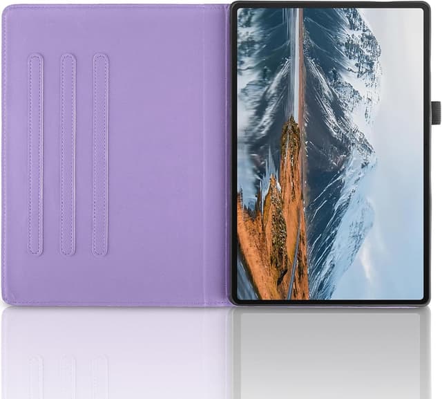 Detalle de TEDTIKJT Hülle für Honor Pad V9 11,5 (2024) – PU-Leder Flip Cover mit 360°-Ständer, Violett