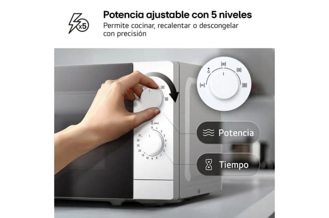 Thumbnail 5 de LG MS2082H 20 L Blanco Microondas