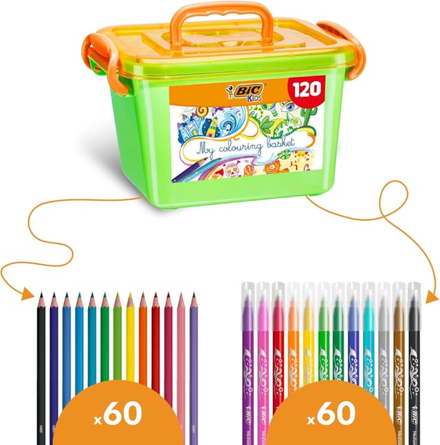 Thumbnail 1 de BIC Kids My Colouring Basket 120 pezzi