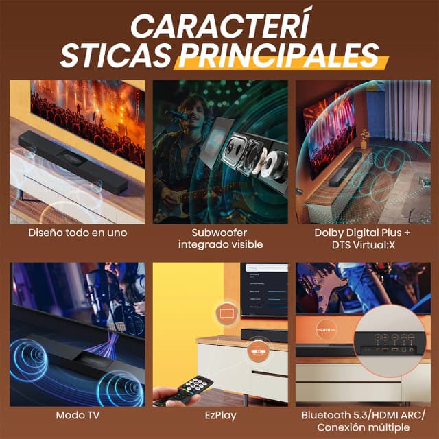 Detalle 2 de Hisense HS-2000 barra de sonido 240 W