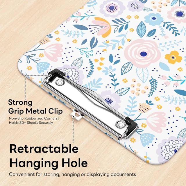 Detalle 2 de Klemmbrett A4 Letter mit Metallklammer